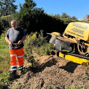 Häufige Fragen in der Baumpflege: Wurzelstockfräse im Einsatz