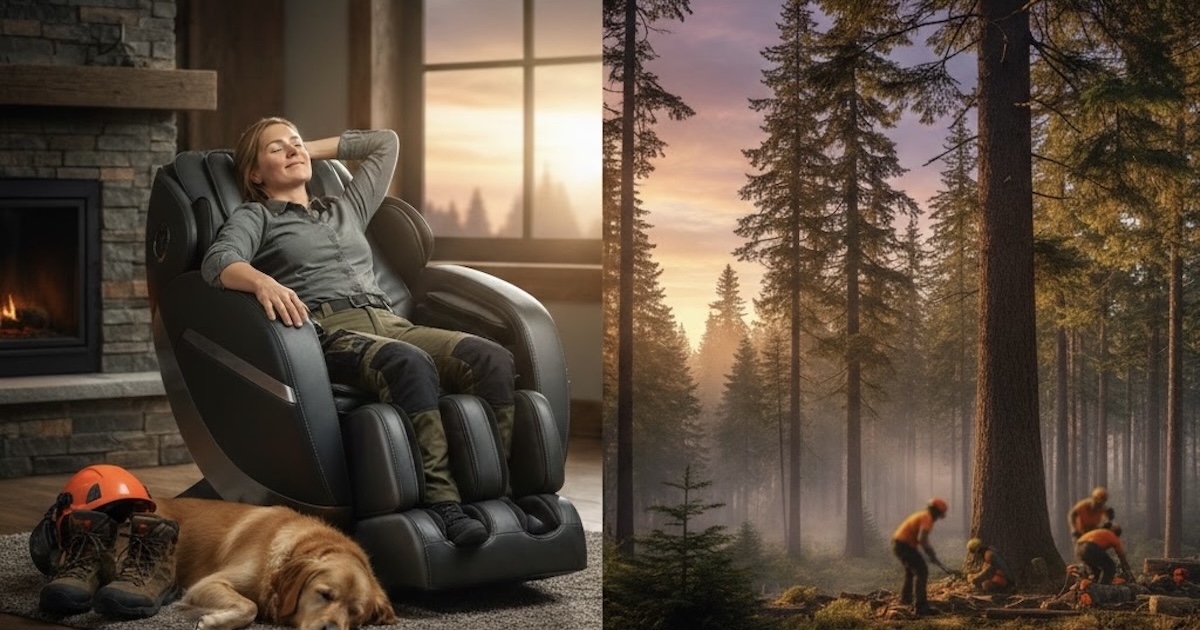 Erholen im Massagesessel